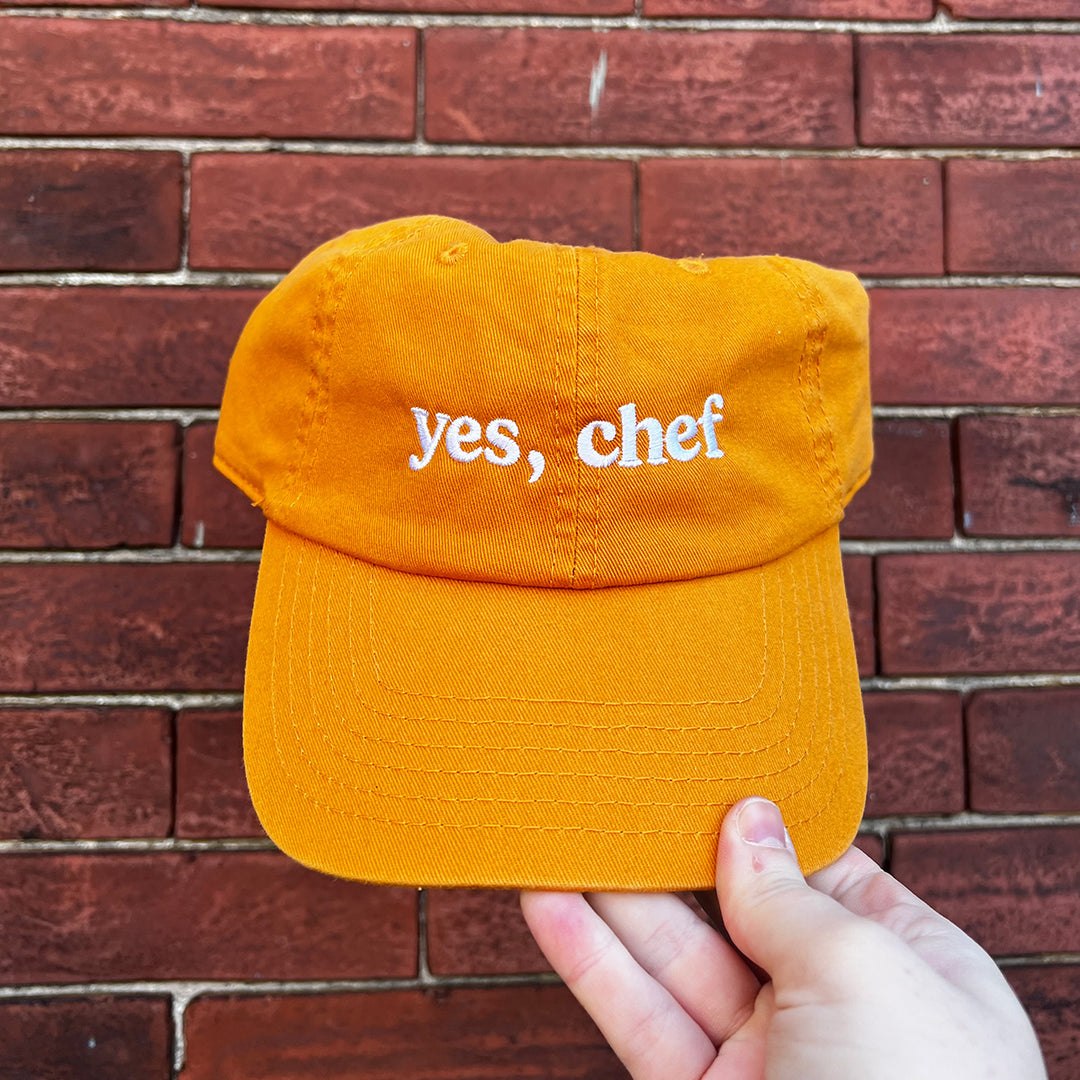 Yes, Chef Hat - Yellow w/ White
