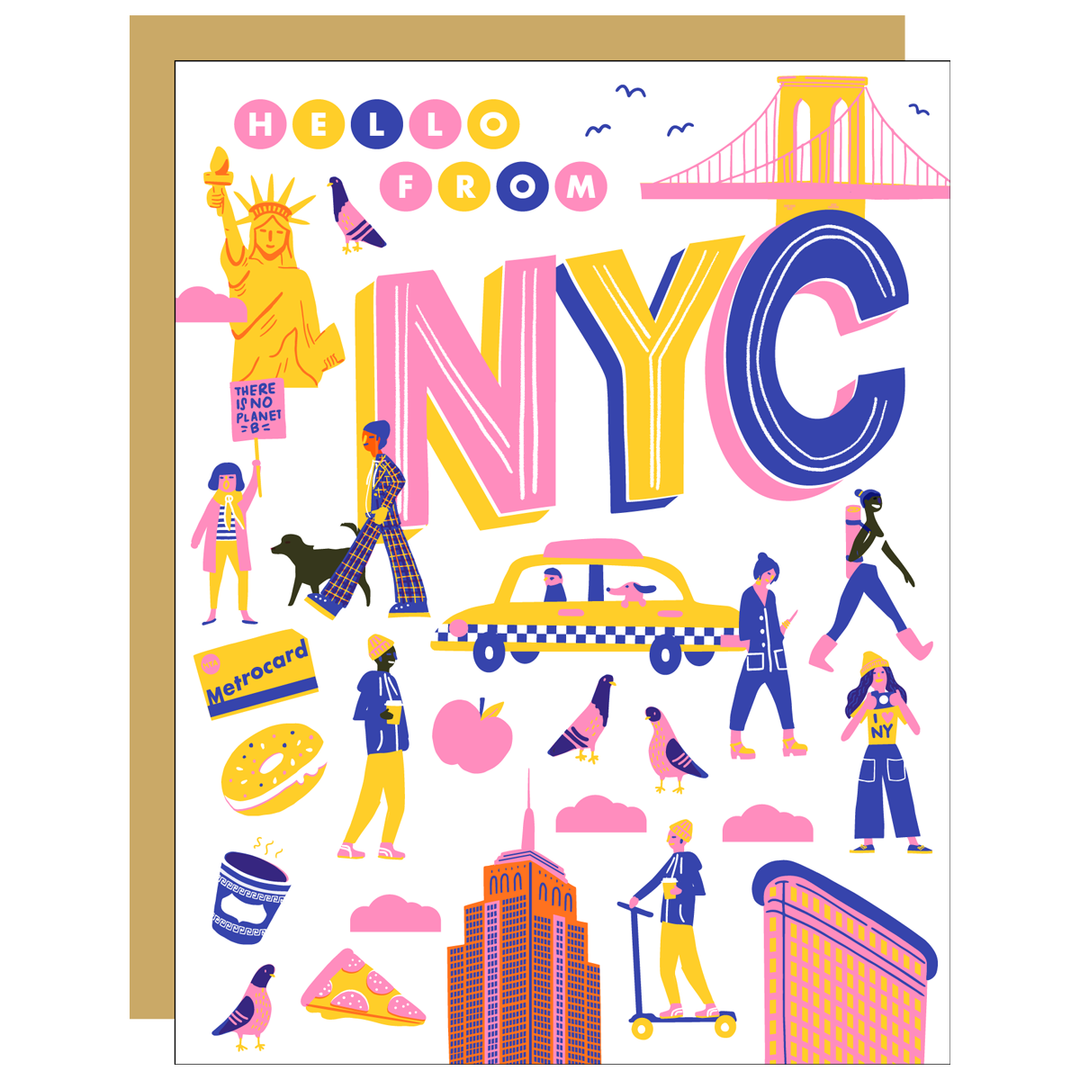 Hello from NYC Greeting Card