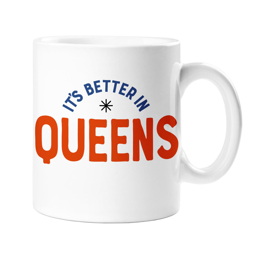 Better in Queens Mug- Orange &amp; Royal