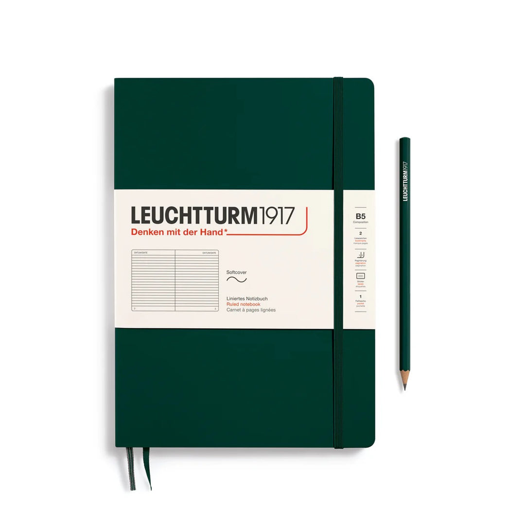 LT1917 Forest Green Composition Notebook