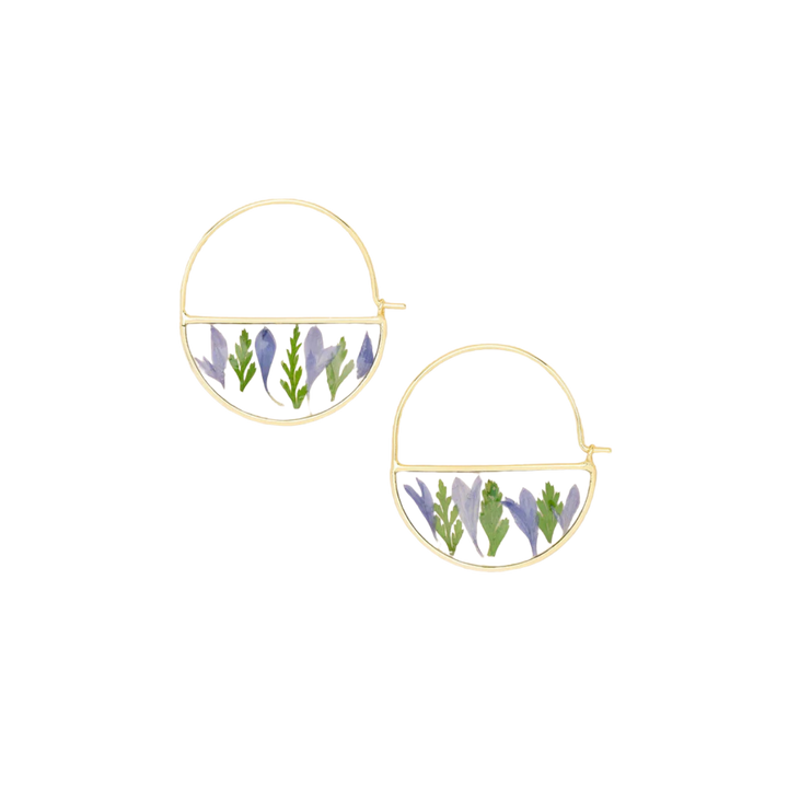 Pressed Flower Hoops