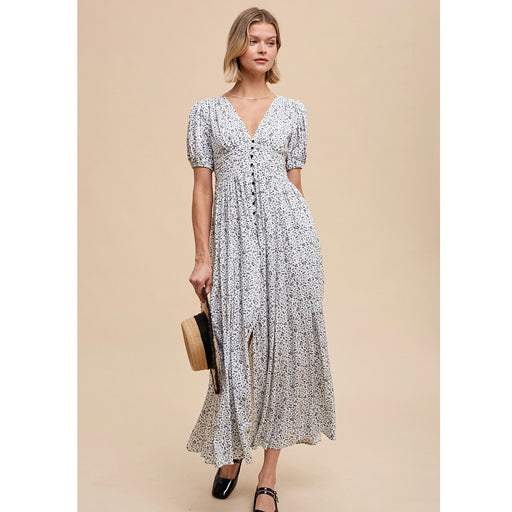 Floral Lace Button Maxi Dress - Lockwood Shop - In Loom