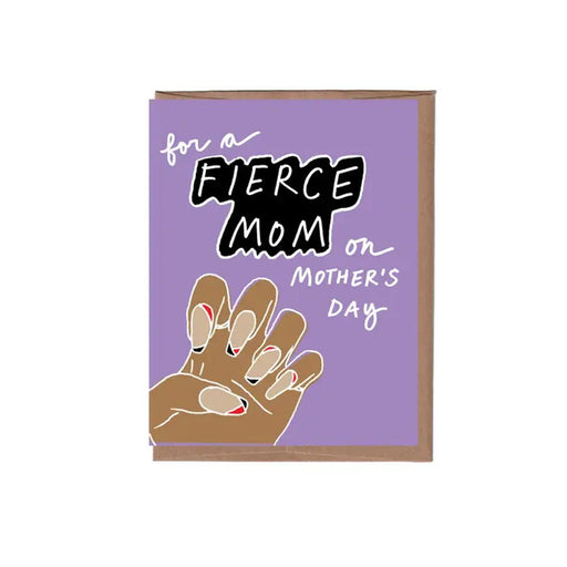 For a Fierce Mom Greeting Card - Lockwood Shop - La Familia Green
