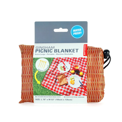 Gingham Picnic Blanket - Lockwood Shop - Kikkerland