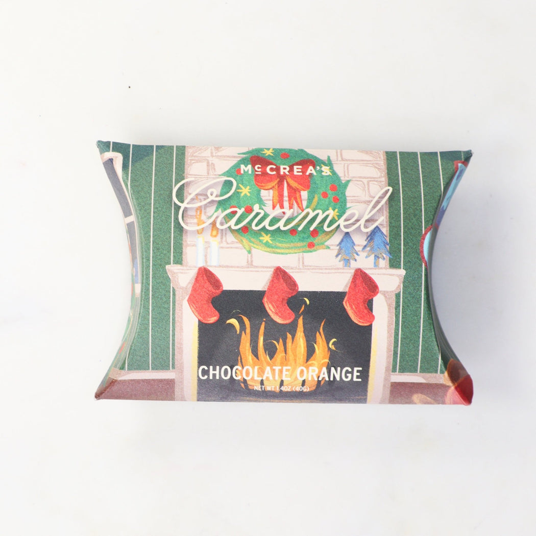 Holiday Caramels Pillow - Lockwood Shop - McCrea's Candies