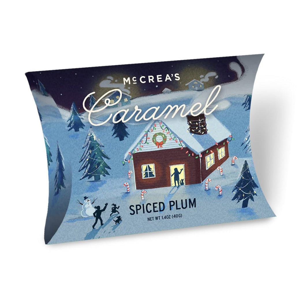 Holiday Caramels Pillow - Lockwood Shop - McCrea's Candies