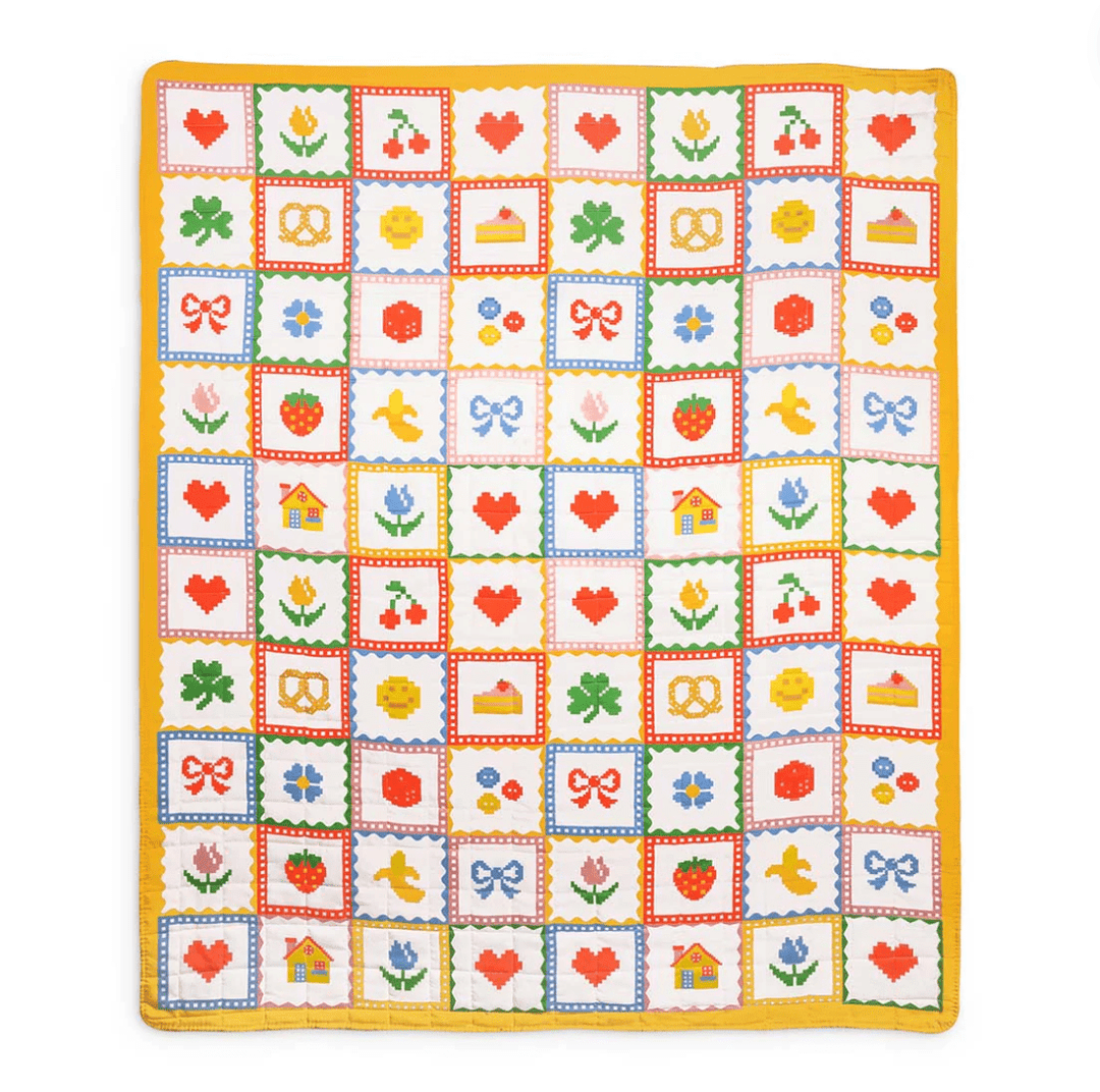 Icons Check Quilted Blanket - Lockwood Shop - Bando
