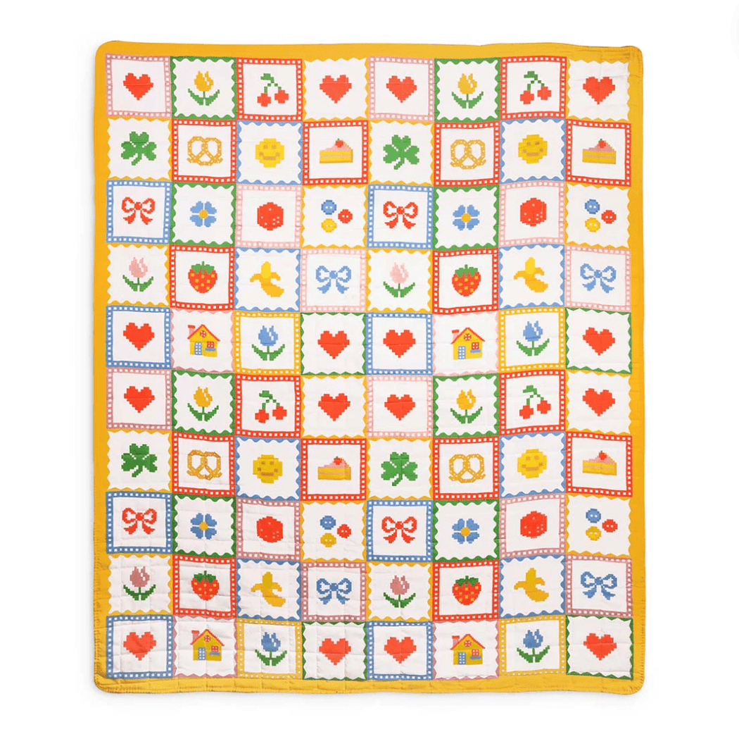 Icons Check Quilted Blanket - Lockwood Shop - Bando