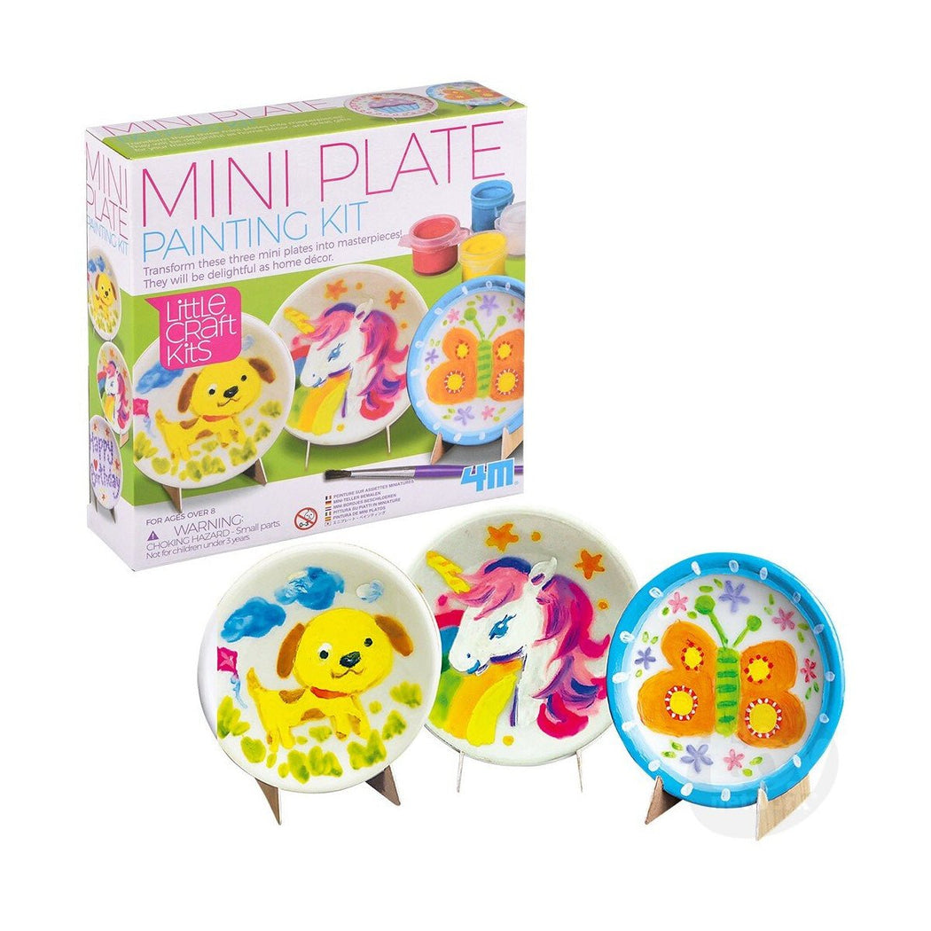 Little Craft Mini Plate Painting Kit - Lockwood Shop - The Toy Network