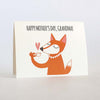 Mother's Day Grandma Fox Greeting Card - Lockwood Shop - Fugu Fugu Press