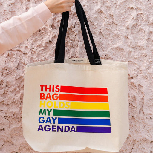 My Gay Agenda Tote Bag - Lockwood Shop - SHEWOLF Designs