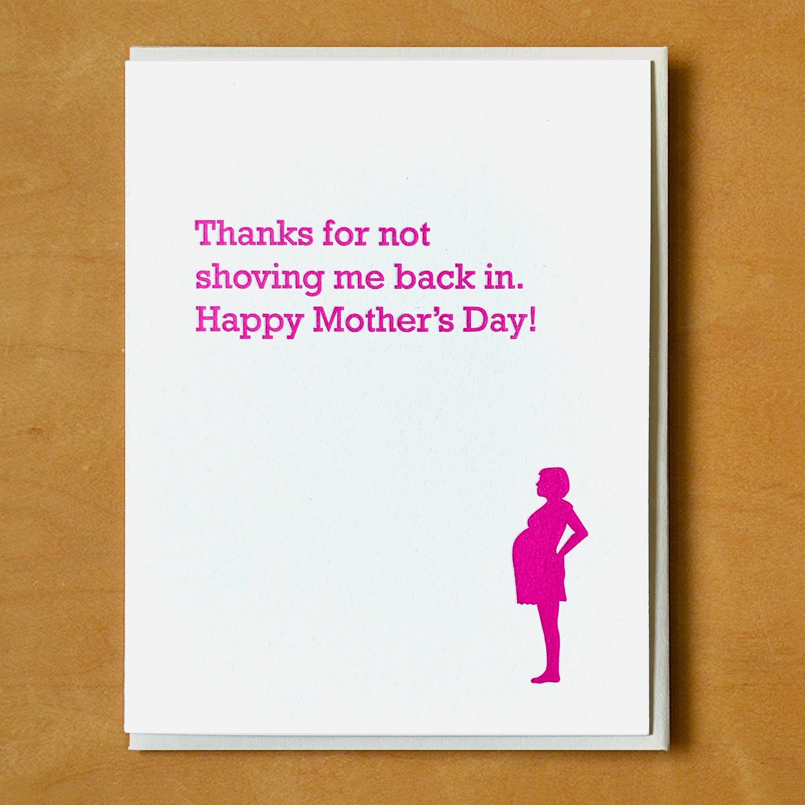 Not Shoving Back In Mother's Day Card - Lockwood Shop - McBittersons