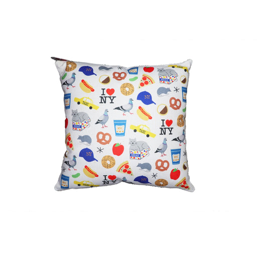 NYC All Over Print Square Pillow - Lockwood Shop - Rock Scissor Paper