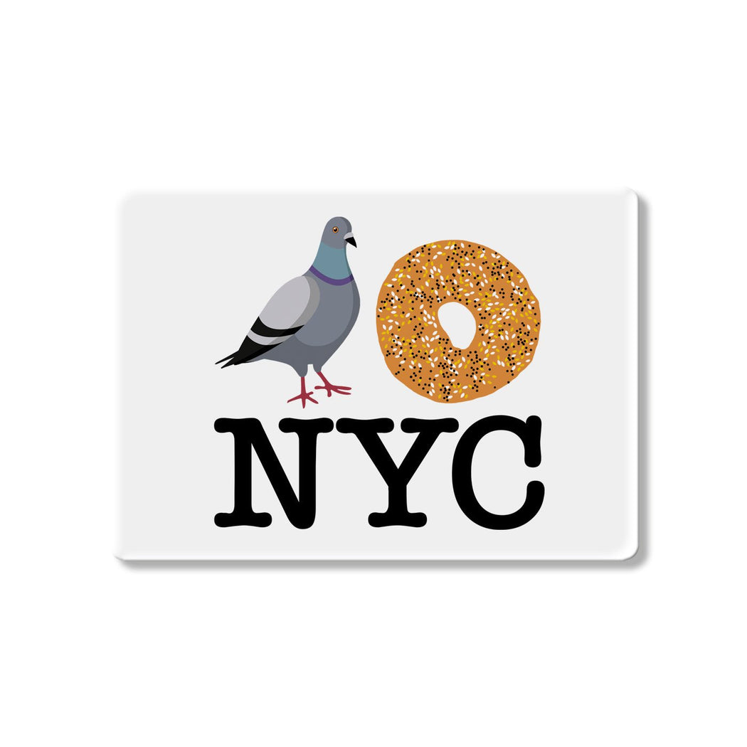 Pigeon Bagel NYC Magnet - Lockwood Shop - Rock Scissor Paper