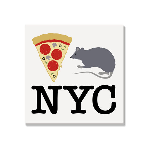 Pizza Rat NYC Coaster - Lockwood Shop - Rock Scissor Paper