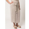 Plus Wrap Tie Maxi Skirt in Oatmeal - Lockwood Shop - Gilli