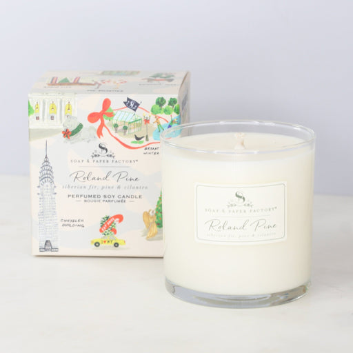 Roland Pine NYC Boxed Candle (9.5oz) - Lockwood Shop - Soap & Paper Factory