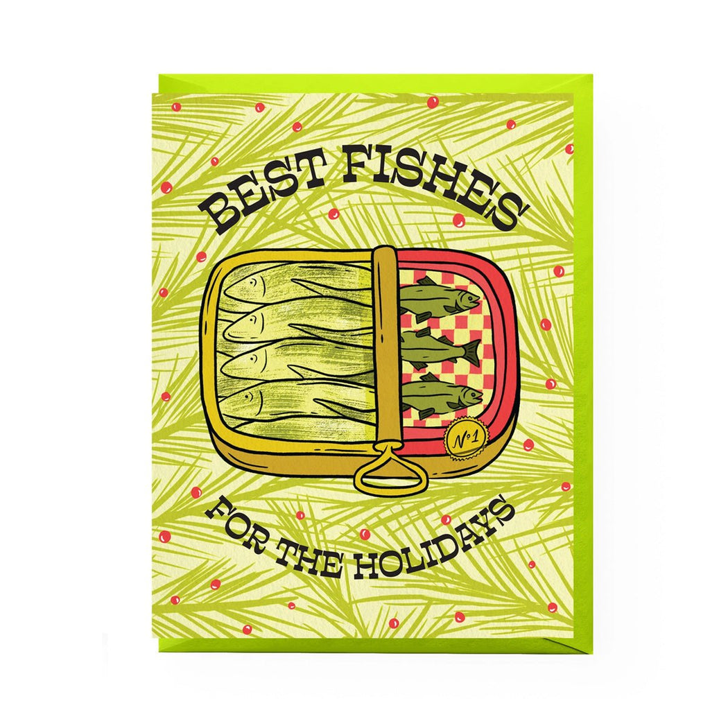 Tinned Fish Holiday Card - Lockwood Shop - Boss Dotty Paper Co