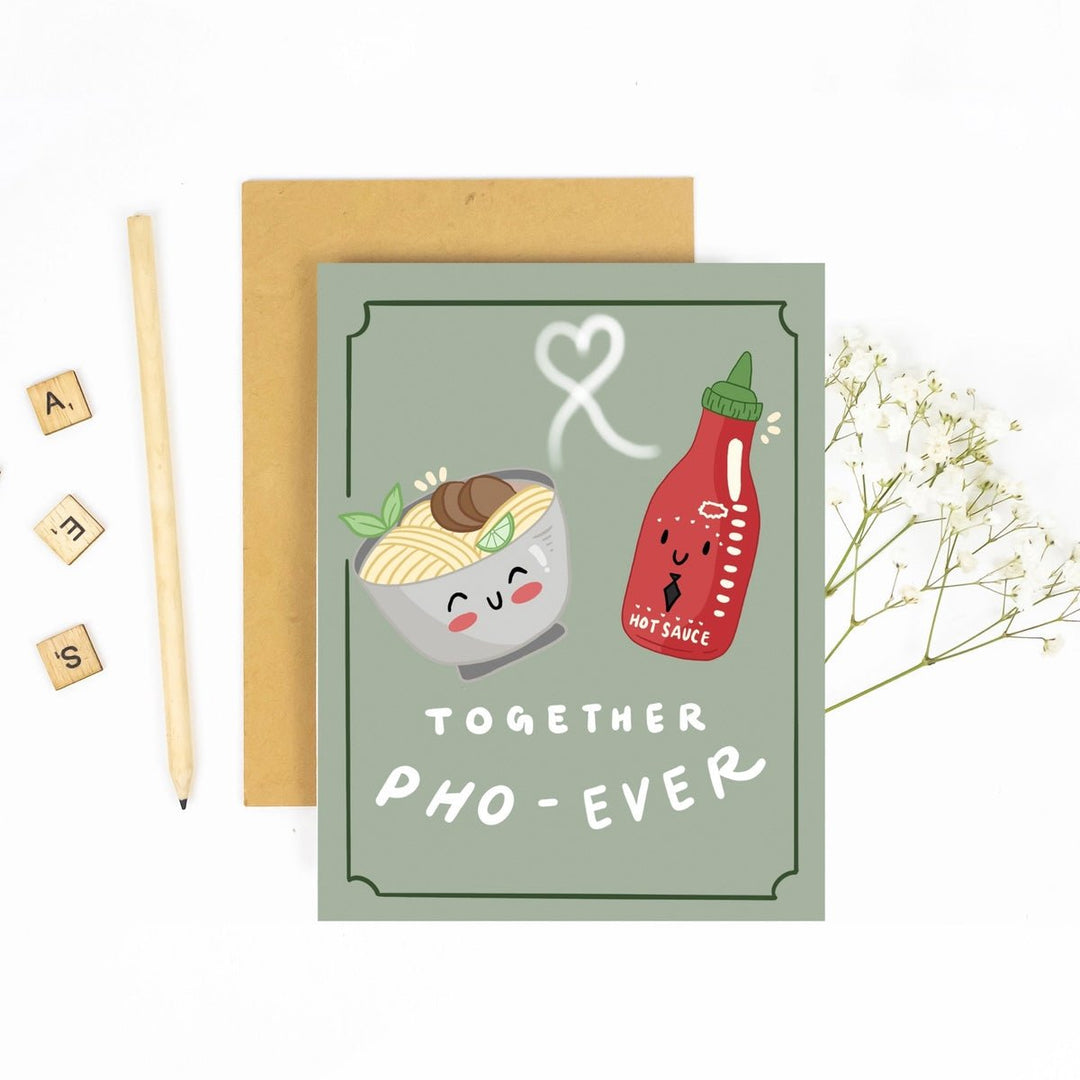 Together Pho - Ever Greeting Card - Lockwood Shop - Milky &amp; Co. Studios