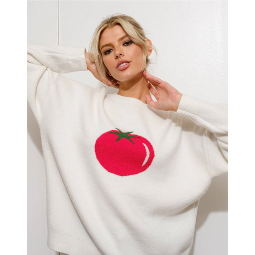 Tomato Sweater - Ivory - Lockwood Shop - Pretty Garbage