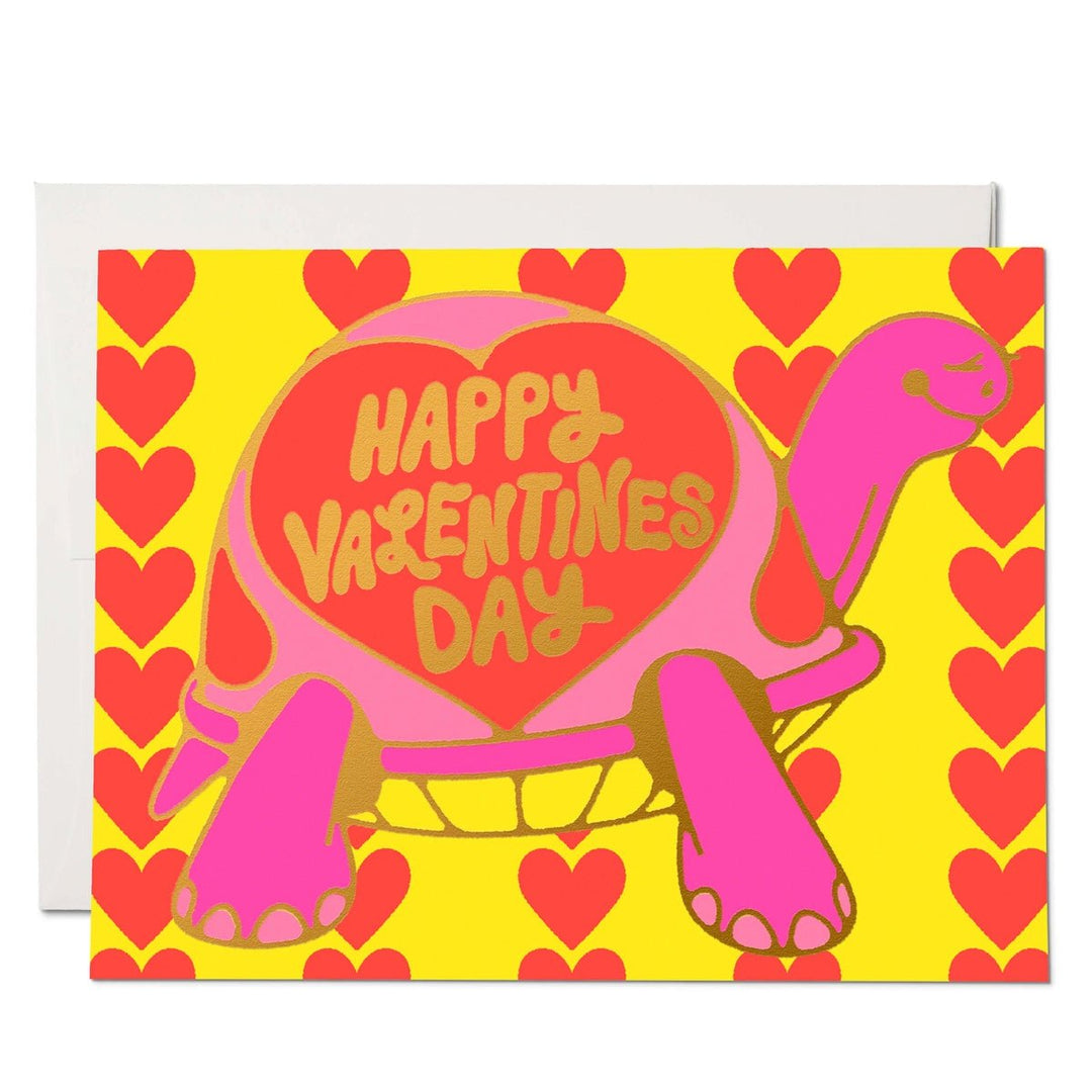 Valentine Turtle Greeting Card - Lockwood Shop - Red Cap Cards