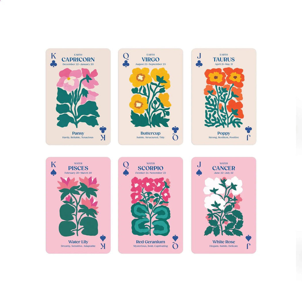 Zodiac Flowers Playing Card Set - Lockwood Shop - Chronicle