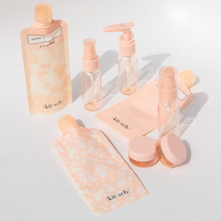 11pc Travel Bottle Set - Blush - Lockwood Shop - Kitsch