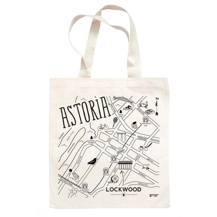 Astoria Map Grocery Tote