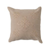 18" Woven Cotton Pillow w/ Embroidery & French Knots, White - Lockwood Shop - Creative Co-Op