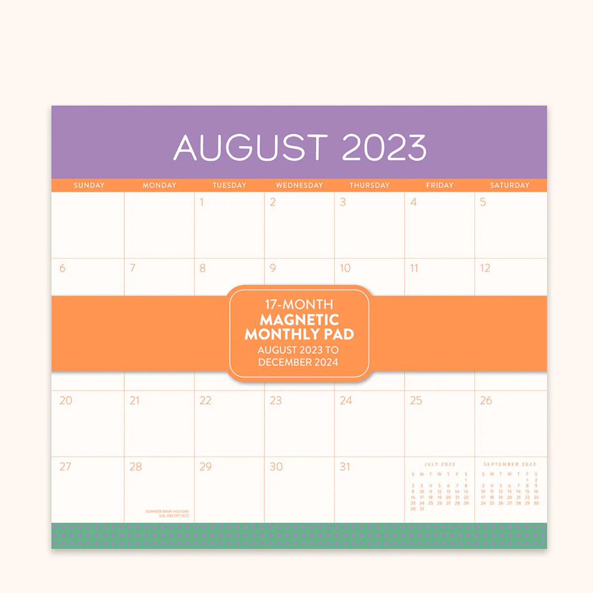 2023-2024 Color Block Magnetic Monthly Pad - Lockwood Shop - Studio Oh