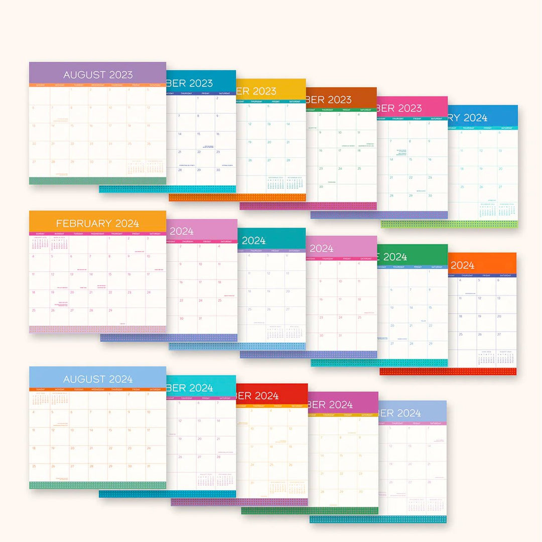 2023-2024 Color Block Magnetic Monthly Pad - Lockwood Shop - Studio Oh