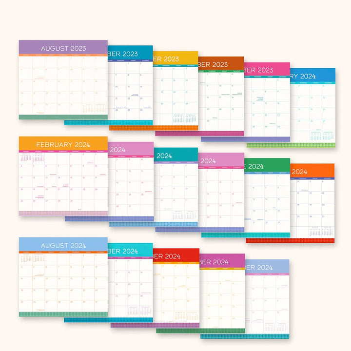 2023-2024 Color Block Magnetic Monthly Pad - Lockwood Shop - Studio Oh