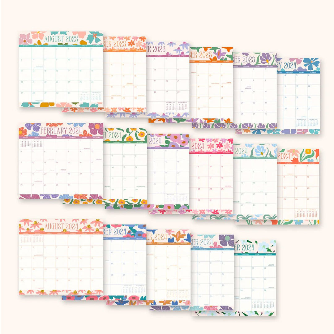 2023-2024 Modern Floral Magnetic Monthly Pad - Lockwood Shop - Studio Oh