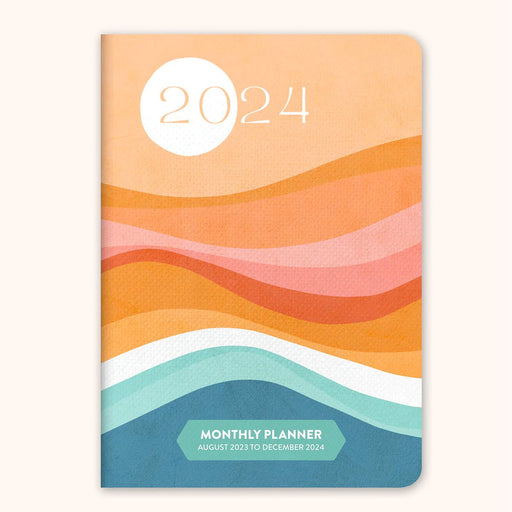 2023-2024 Rainbow Waves Monthly Pocket Planner - Lockwood Shop - Studio Oh