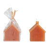 3.5" Unscented House Shaped Candle - Lockwood Shop - Creative Co-Op