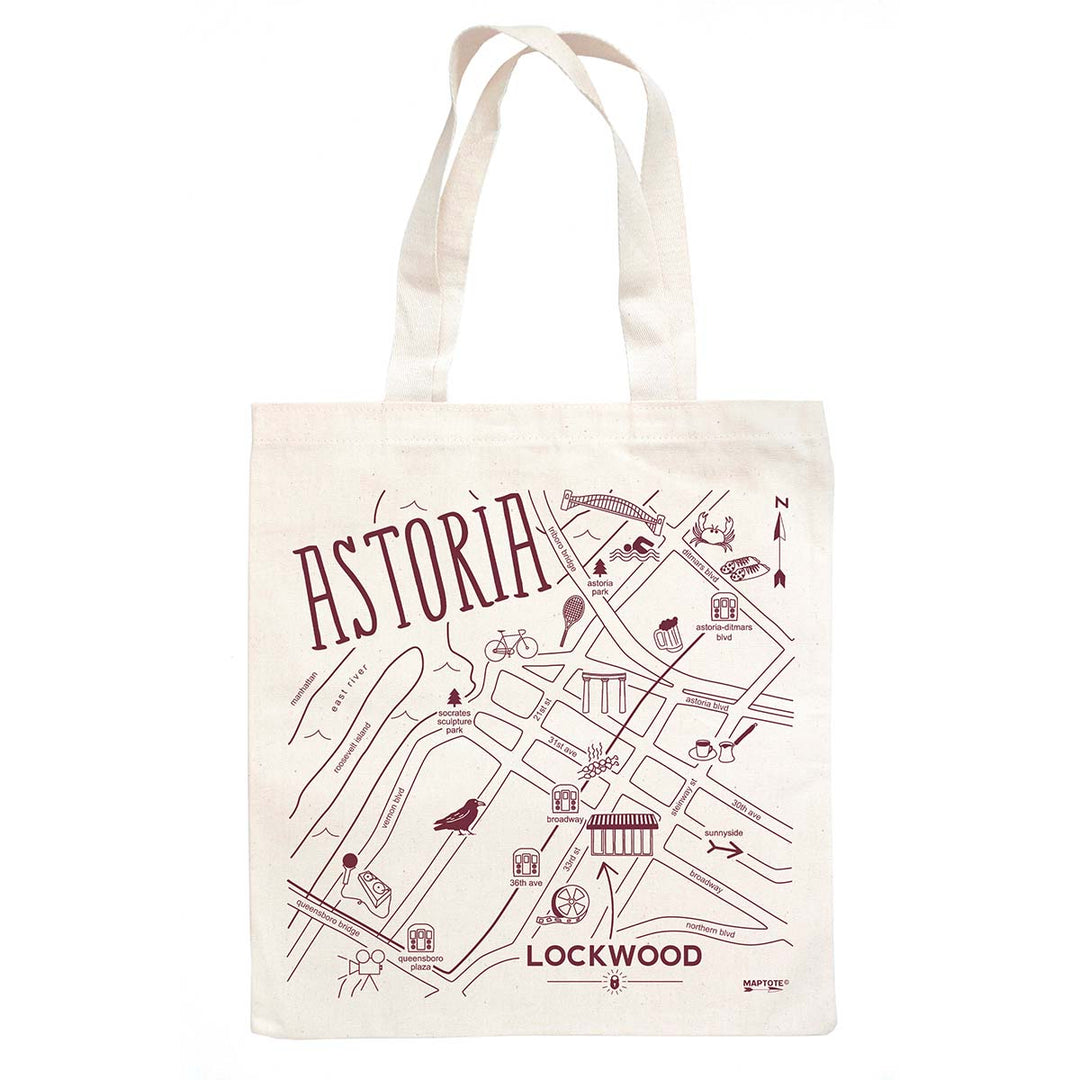 Astoria Map Grocery Tote