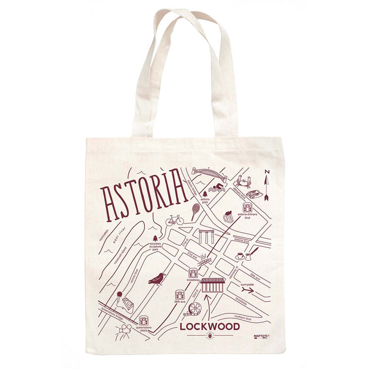 Astoria Map Grocery Tote