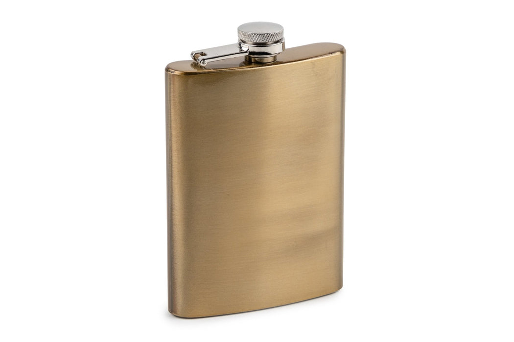 8oz Flask - Matte Gold - Lockwood Shop - Core Home