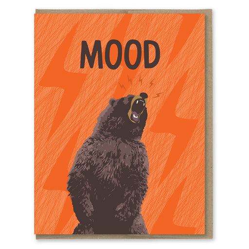 Angry Bear Mood Greeting Card - Lockwood Shop - Modern Printed Matter