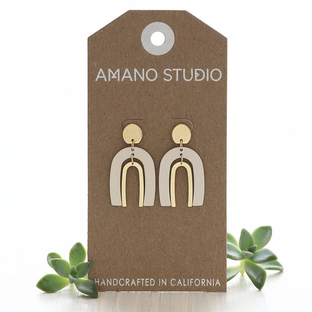 Arches in Ivory Earrings - Lockwood Shop - Amano