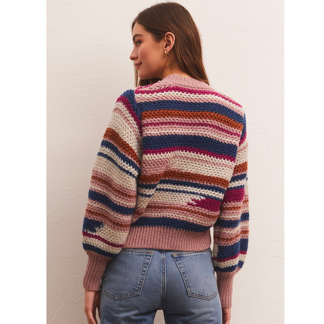 Asheville Stripe Sweater in Magenta Punch - Lockwood Shop - Z Supply