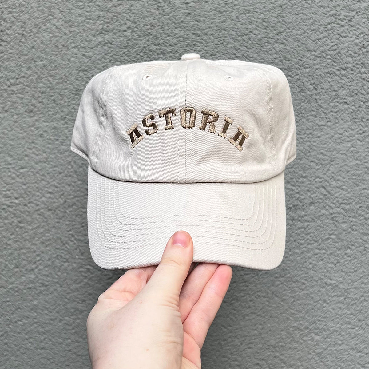 Astoria Arch Hat- Beige w/ Beige Thread - Lockwood Shop - J & Jin Trading Corp