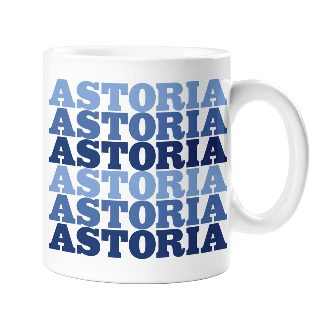 Astoria Blue Repeat Mug - Lockwood Shop - Rock Scissor Paper