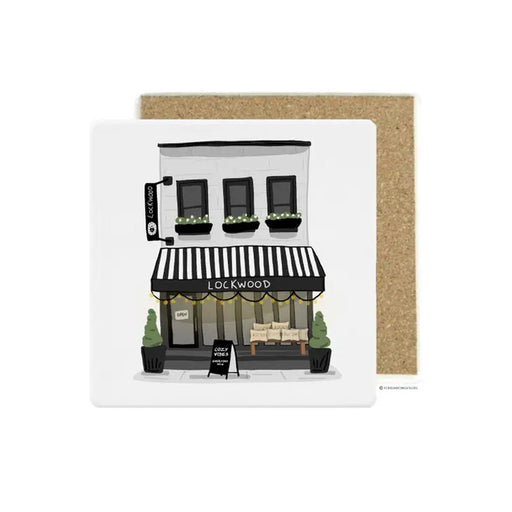 Astoria Shop Fronts Coaster - Lockwood Shop - Fox Burrow Designs