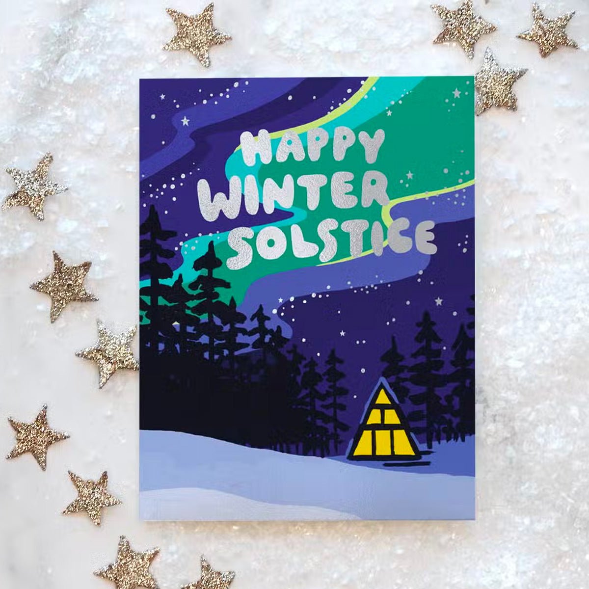 Aurora Borealis Solstice Greeting Card - Lockwood Shop - Idlewild Co