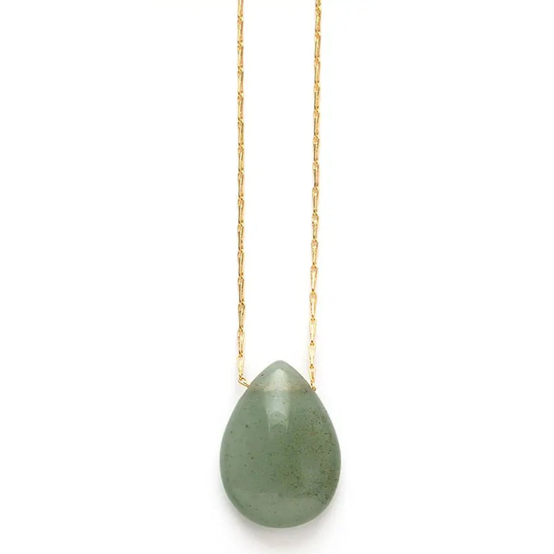 Aventurine Teardrop Necklace - Lockwood Shop - Amano