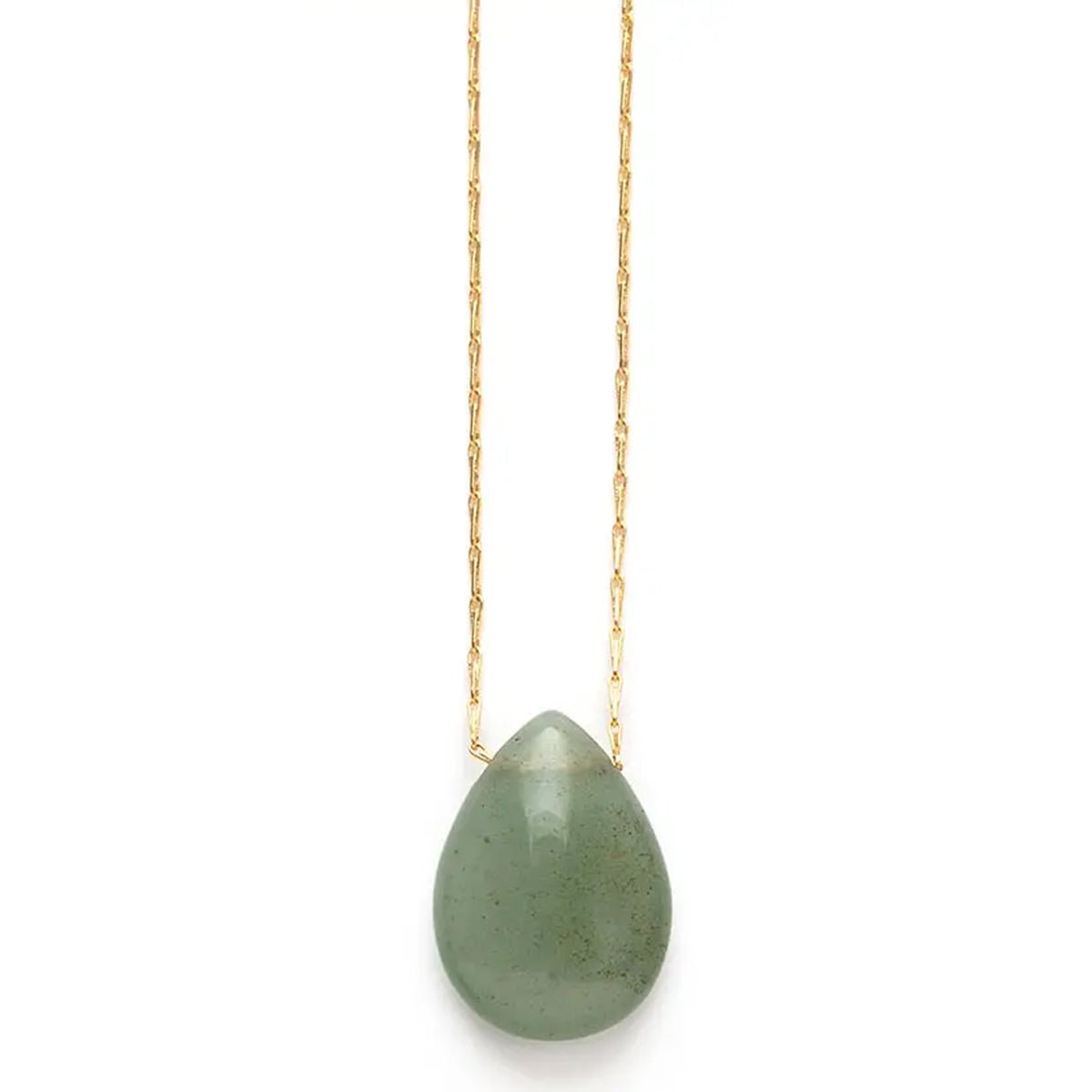 Aventurine Teardrop Necklace - Lockwood Shop - Amano