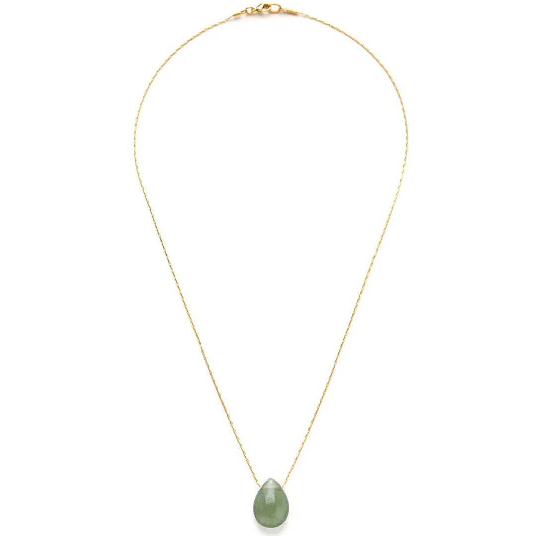 Aventurine Teardrop Necklace - Lockwood Shop - Amano