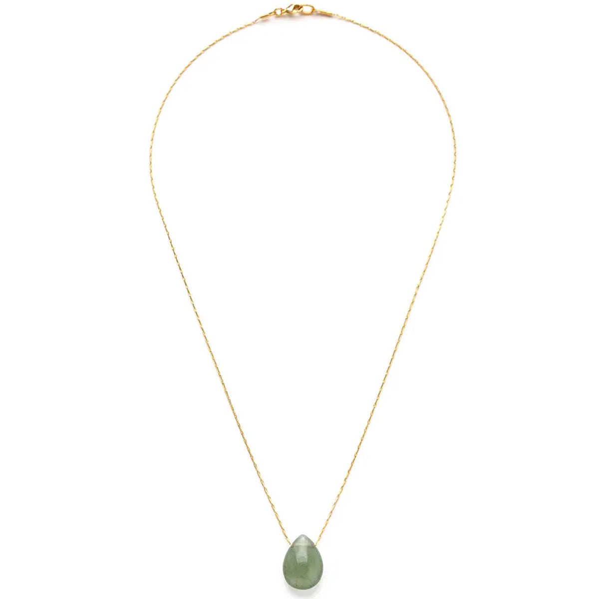 Aventurine Teardrop Necklace - Lockwood Shop - Amano