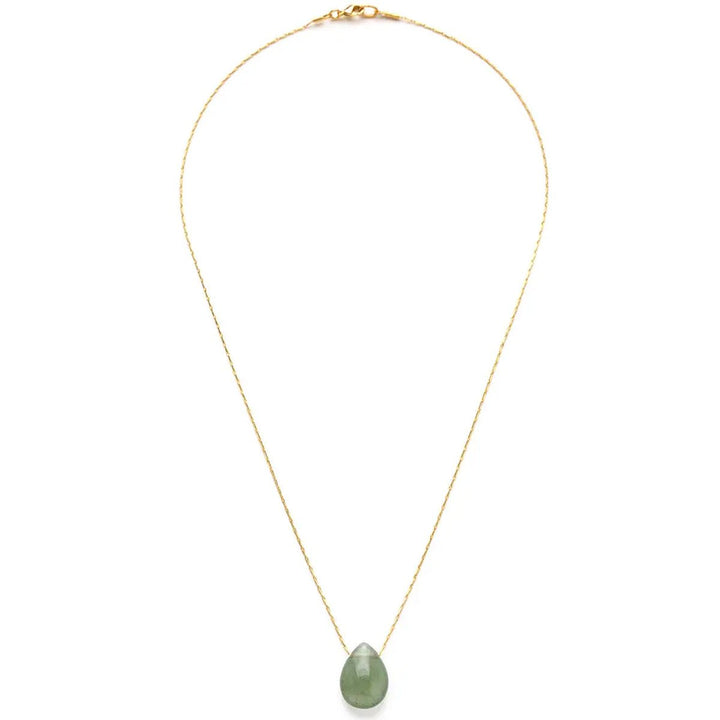 Aventurine Teardrop Necklace - Lockwood Shop - Amano
